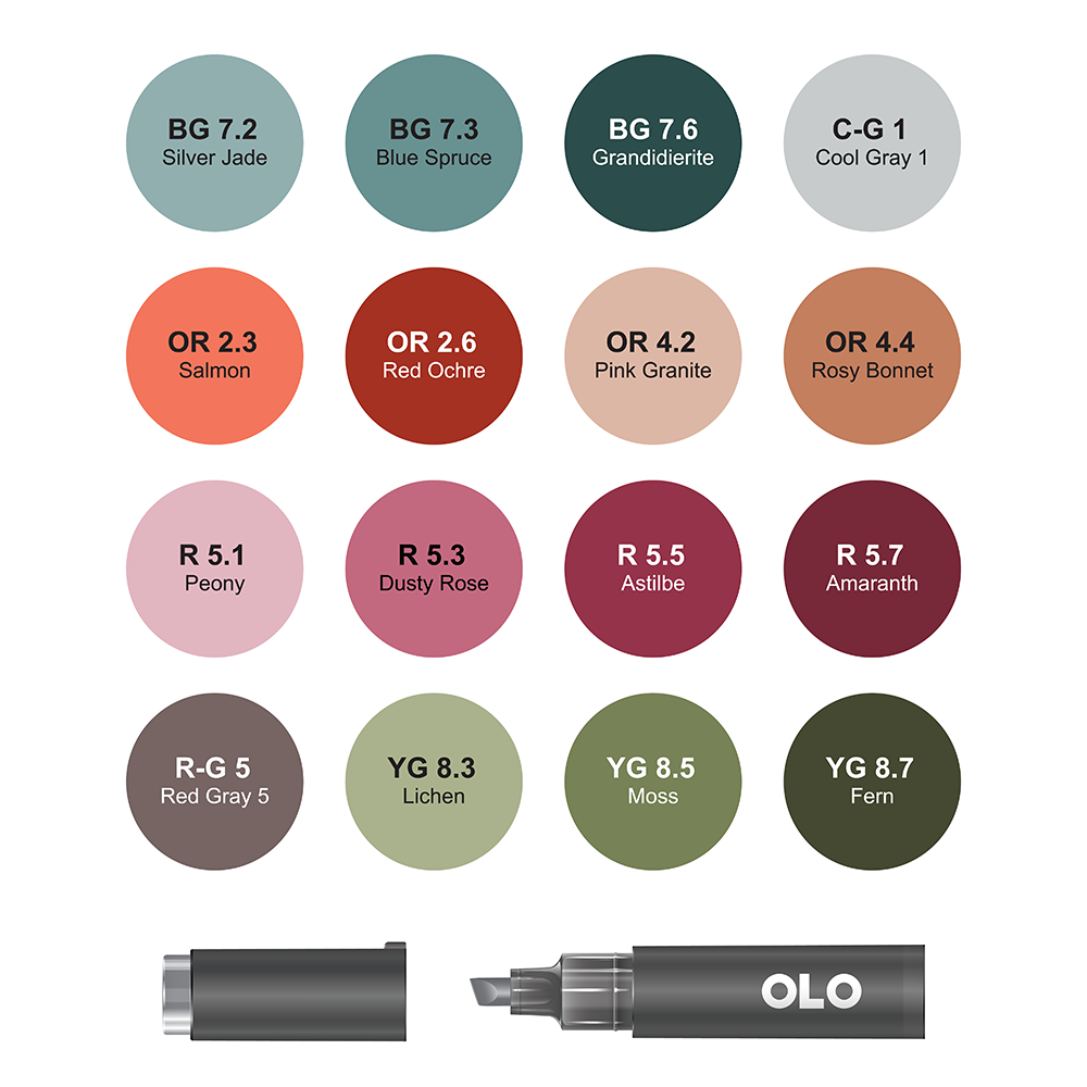 16 colors OLO chisel set 7