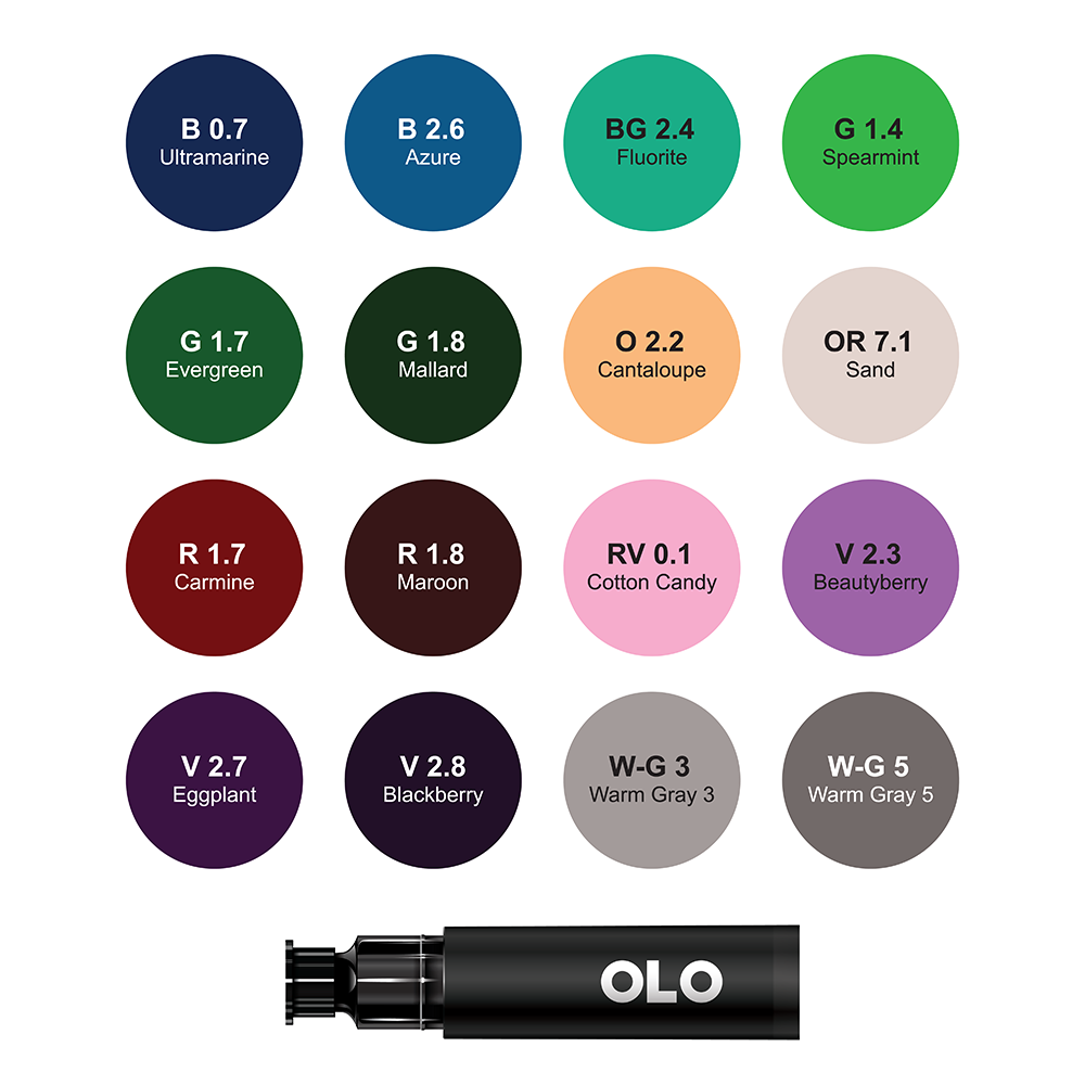 16 Color Collection 2 - Brush Replacement Ink