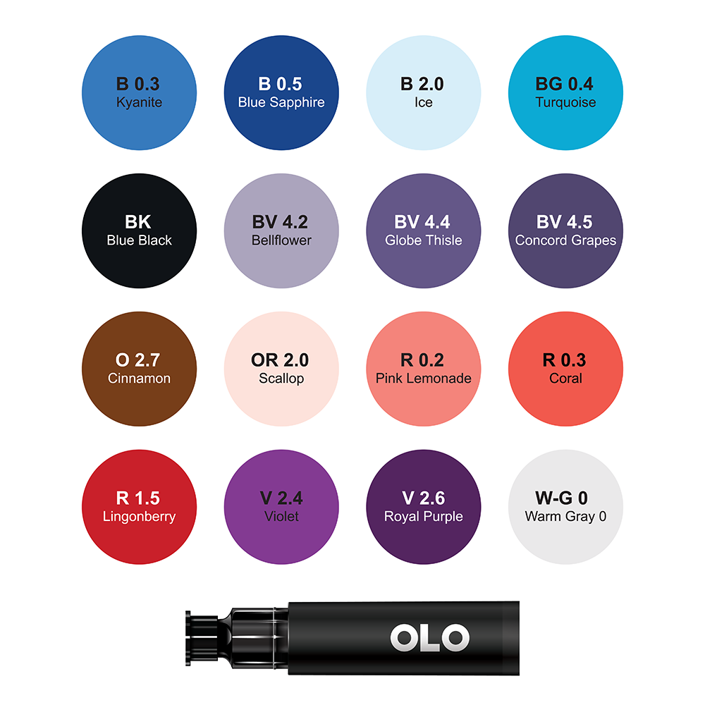 16 Color Collection 5 - Brush Replacement Ink