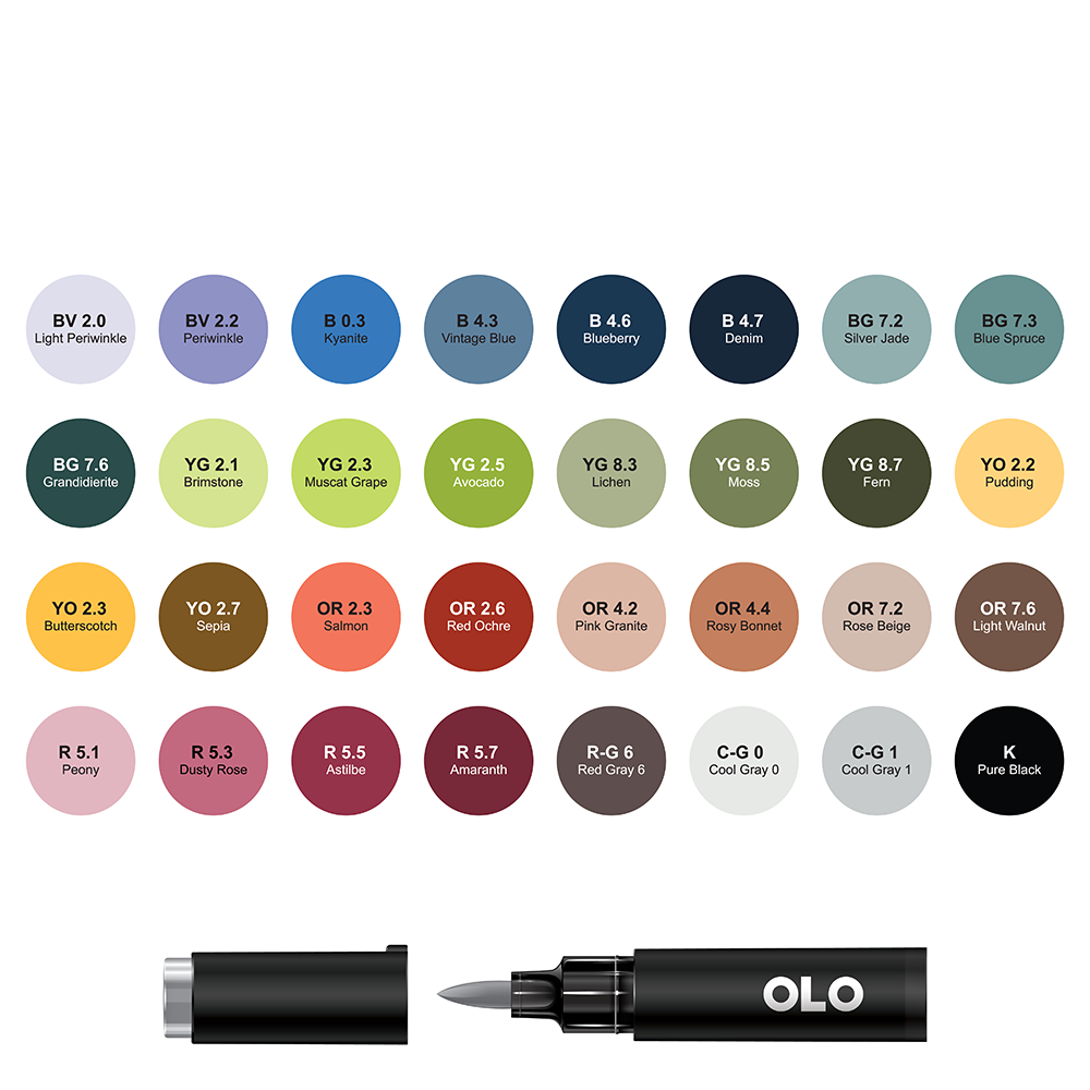 32 colors OLO brush set 3
