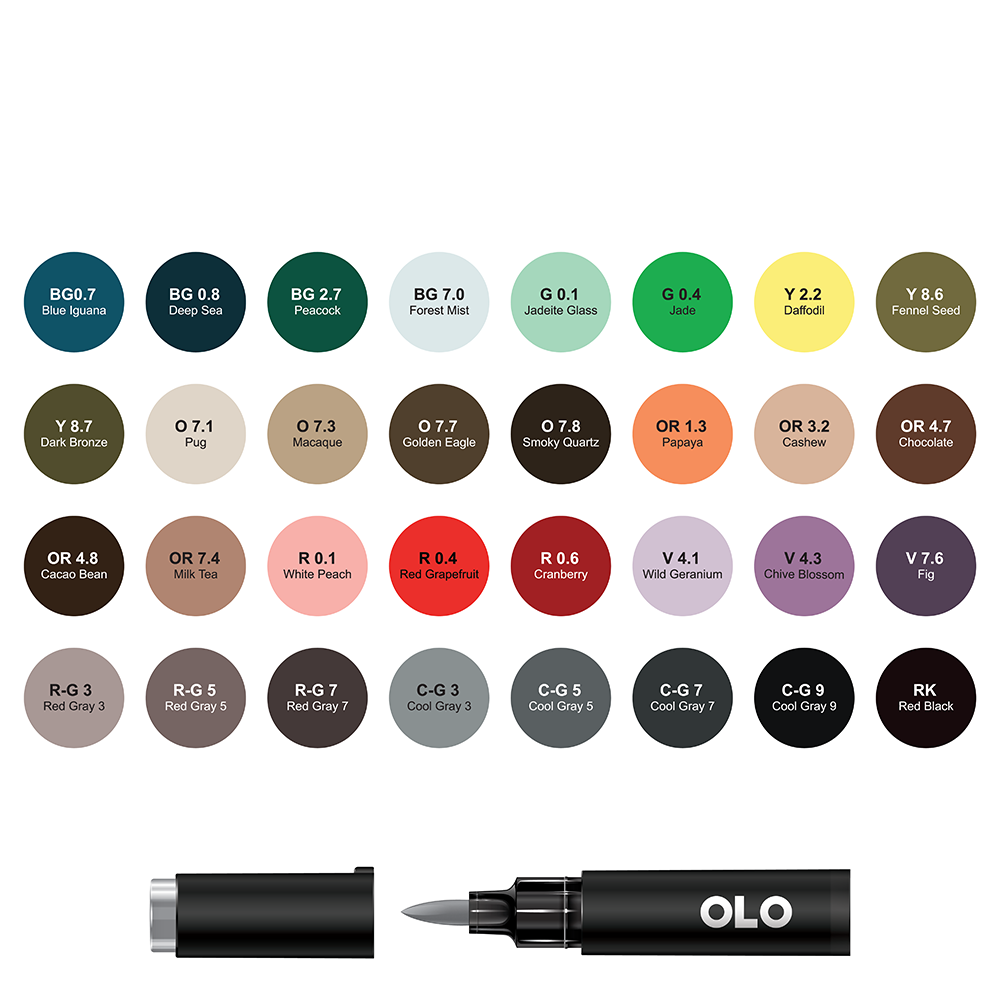 32 colors OLO brush set 4