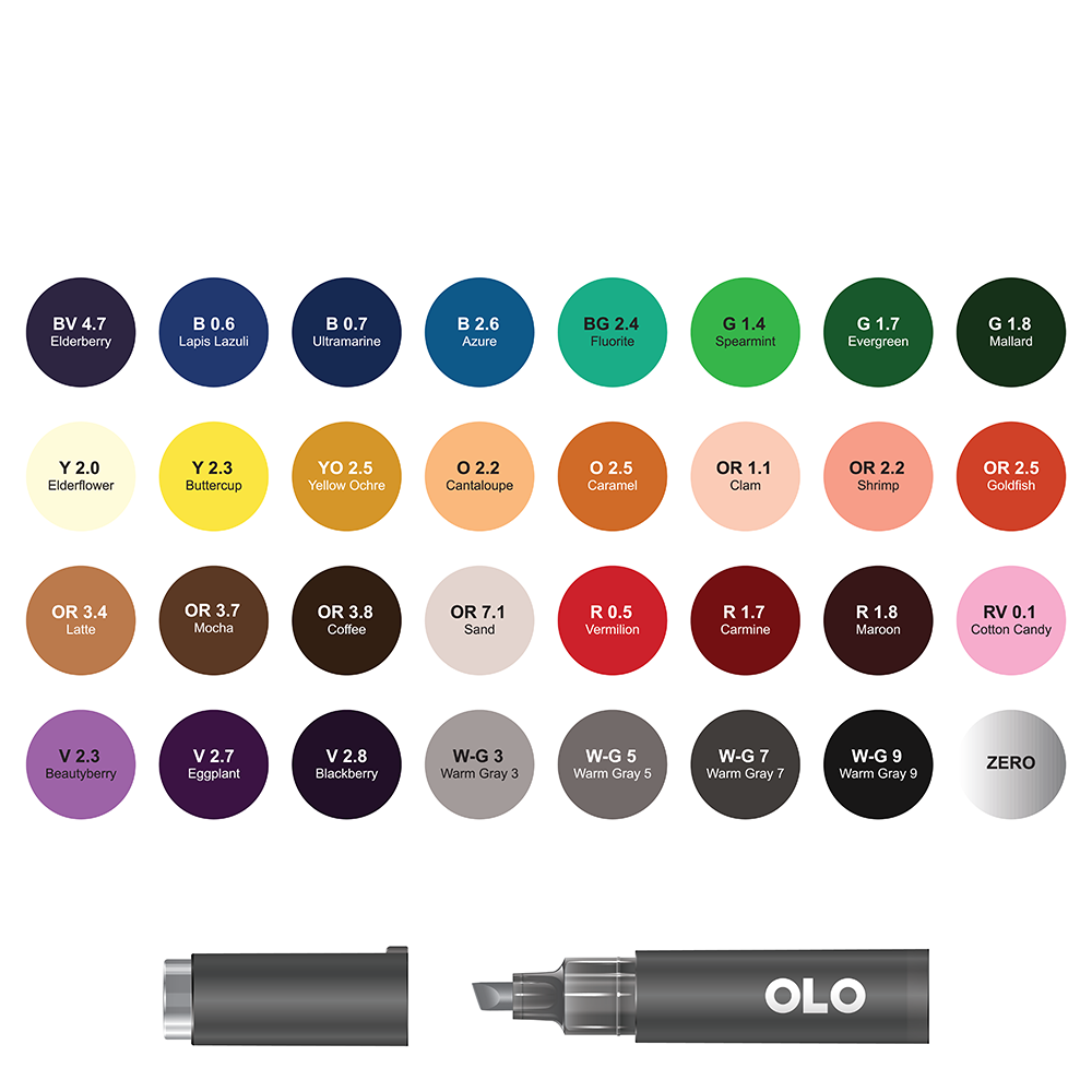 32 Colors OLO Chisel Set 2