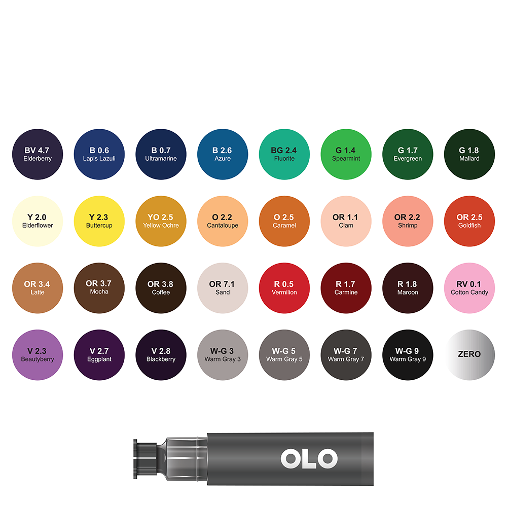 32 Color Collection 2 - Chisel Replacement Ink