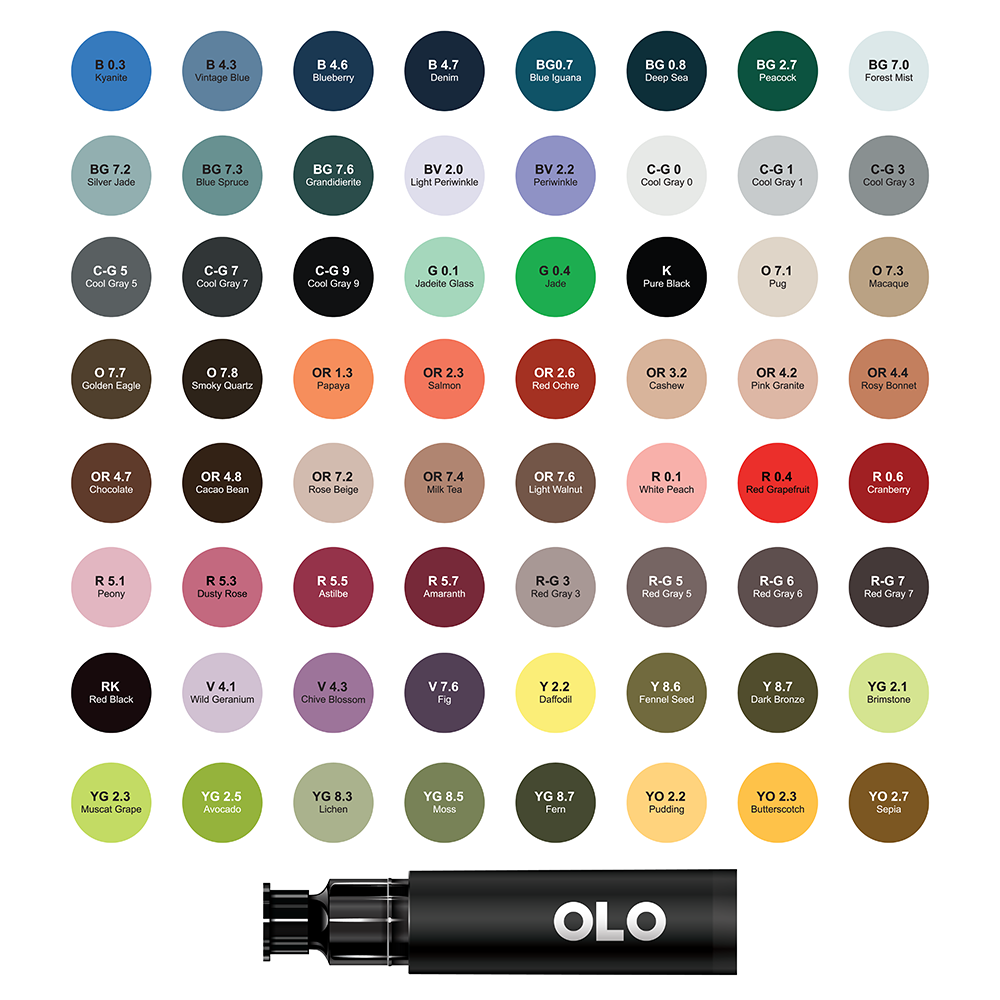 64 Color Collection 2 - Brush Replacement Ink
