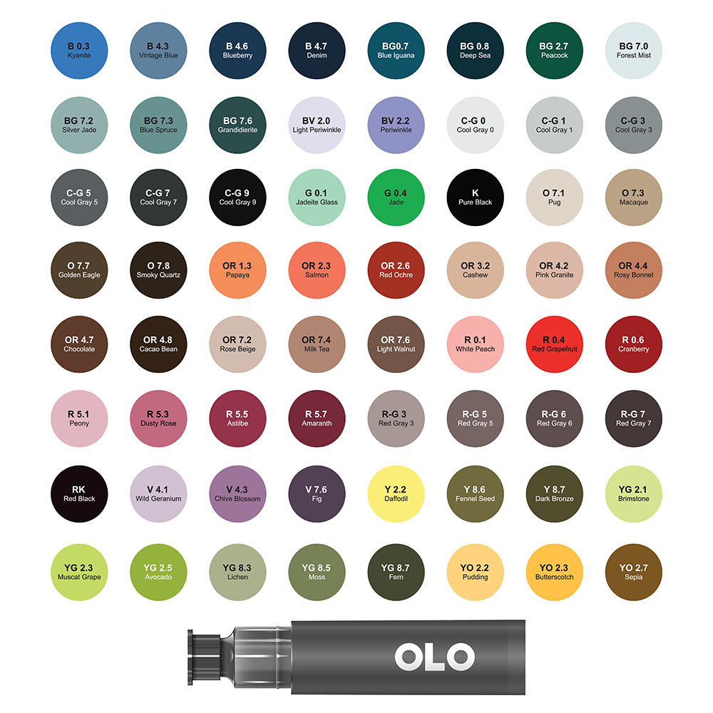 64 Color Collection 2 - Chisel Replacement Ink