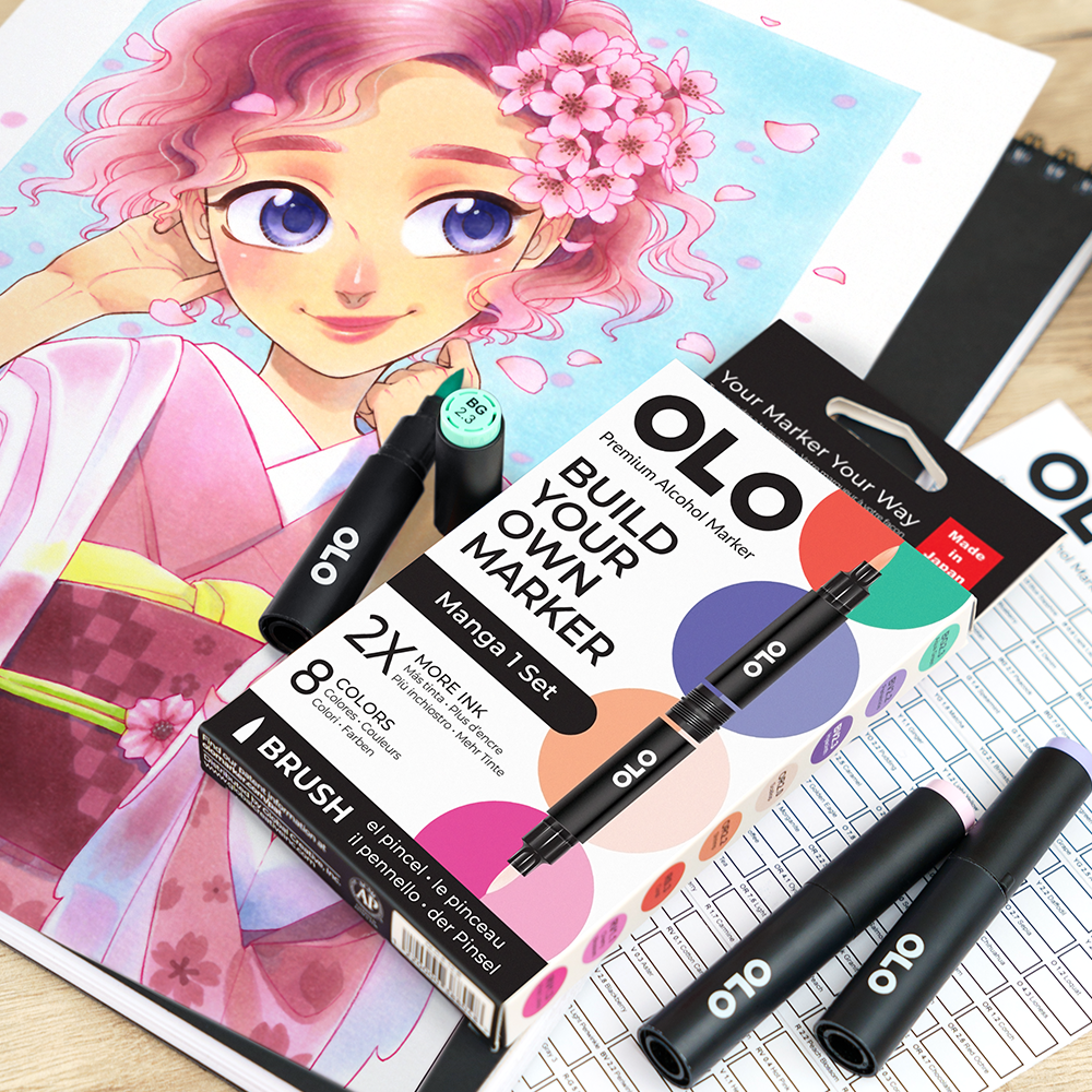 Manga 8pc Brush Set 1