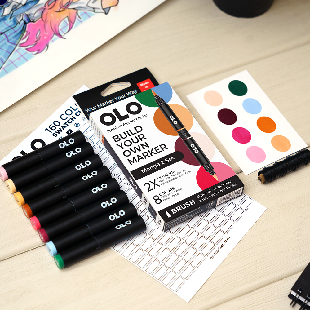 Manga 8pc Brush Set 2