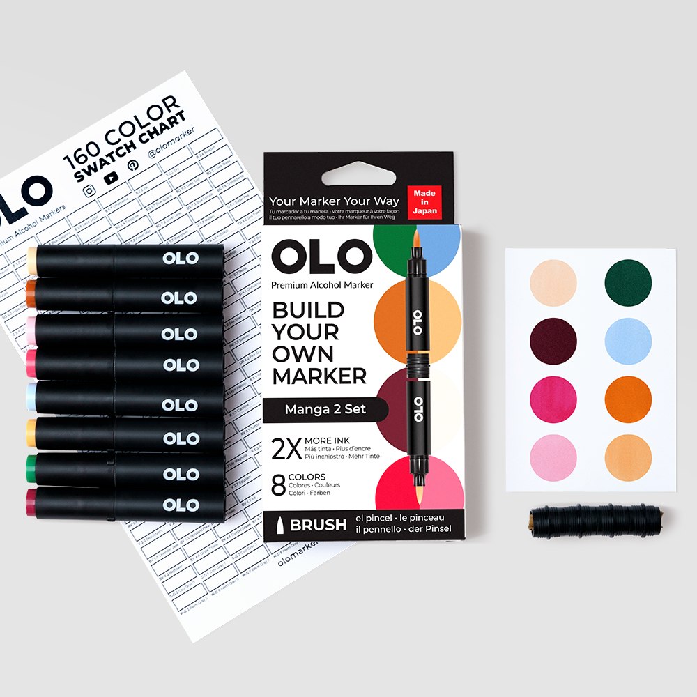 Manga 8pc Brush Set 2