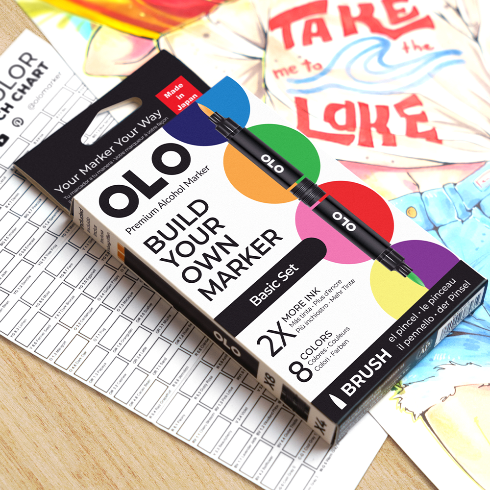 Basic 8 pc Brush set