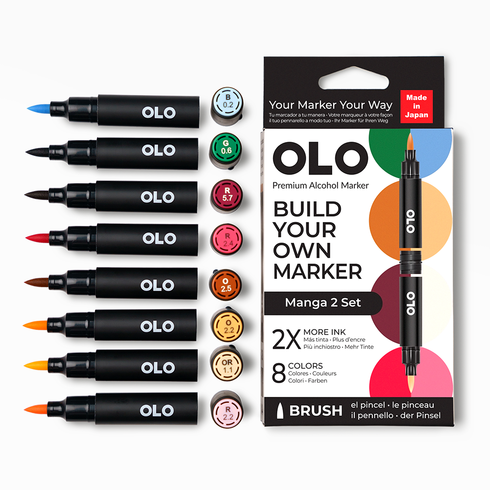 Manga 8pc Brush Set 2