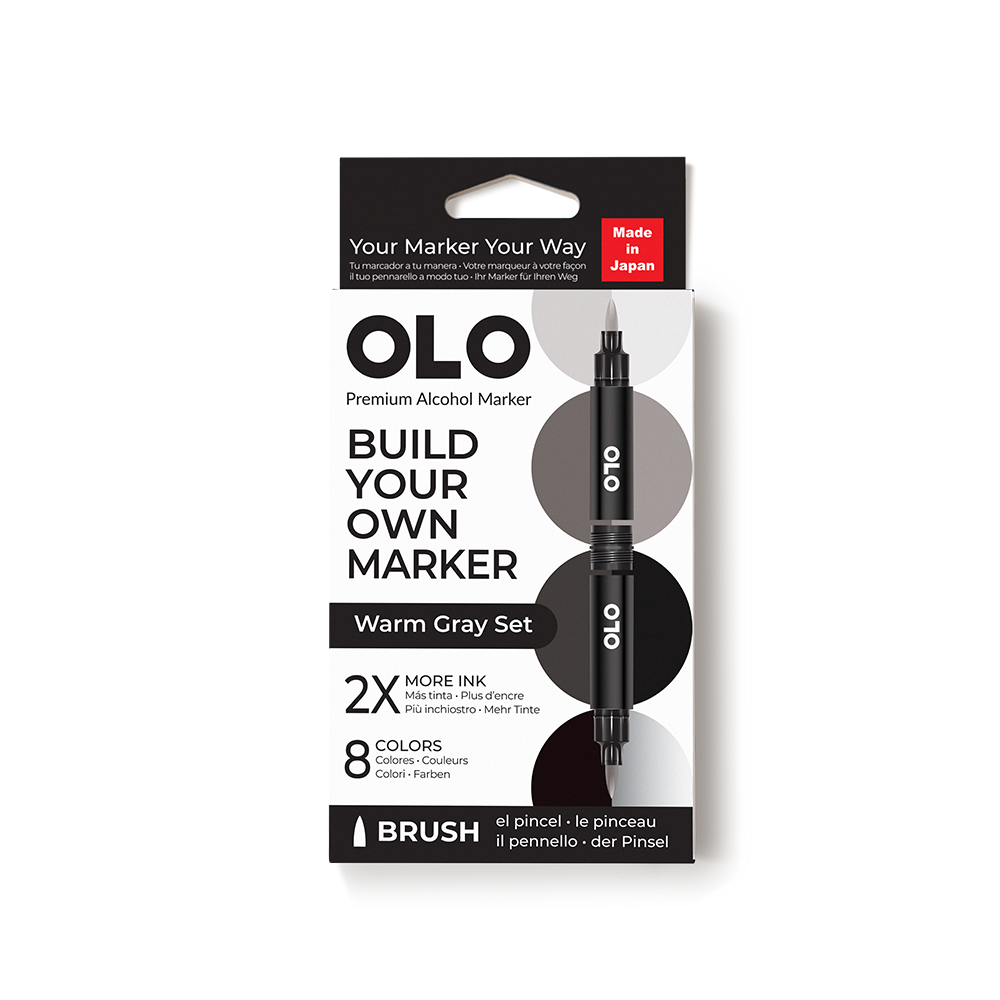 Warm Gray 8pc Brush Set