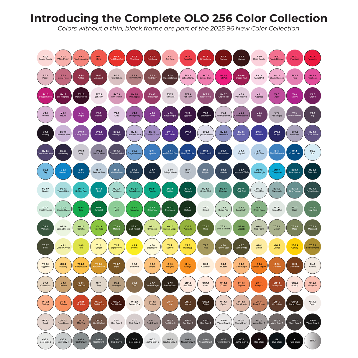 96 New Colors Brush Set