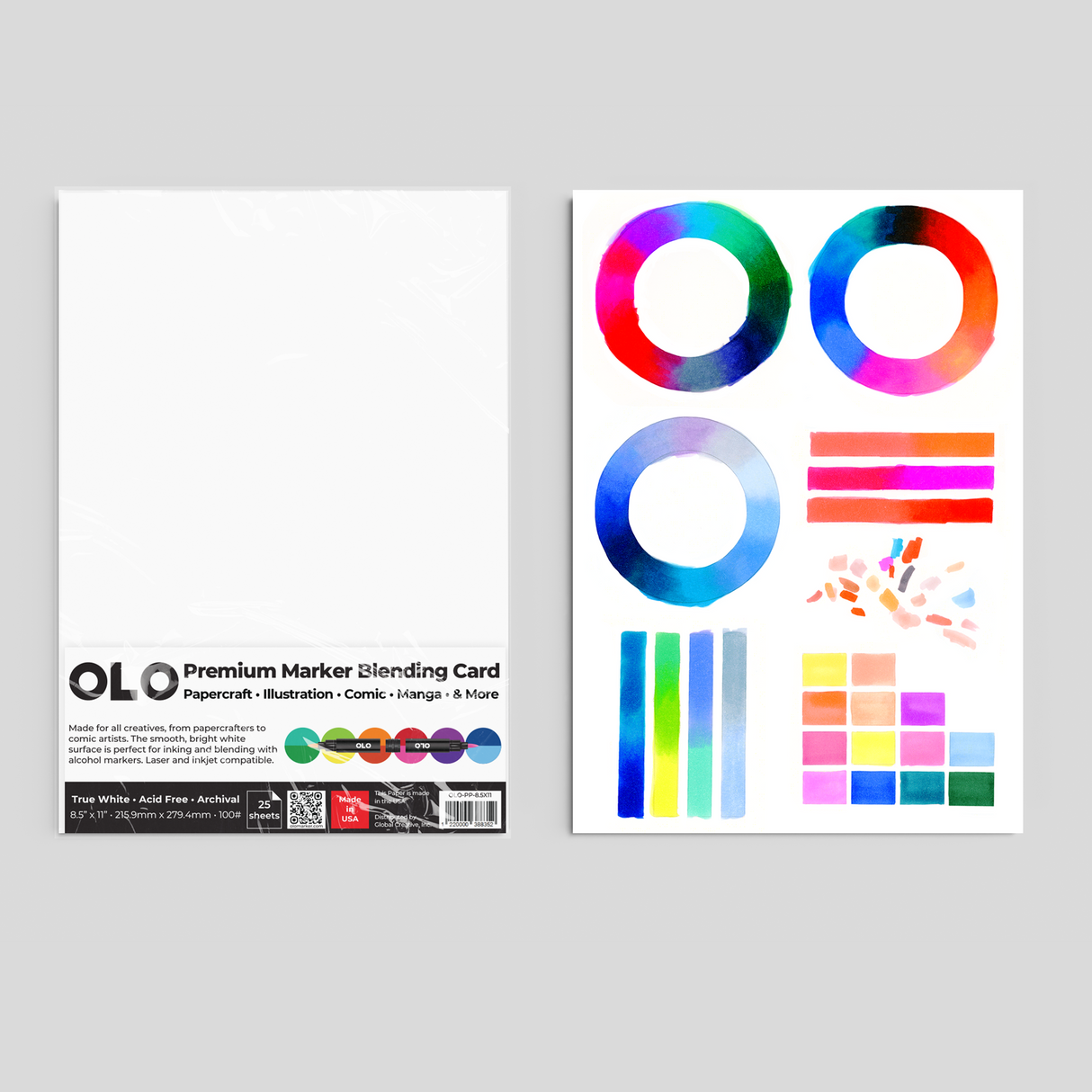 OLO Premium Marker Blending Card – 25 Sheets
