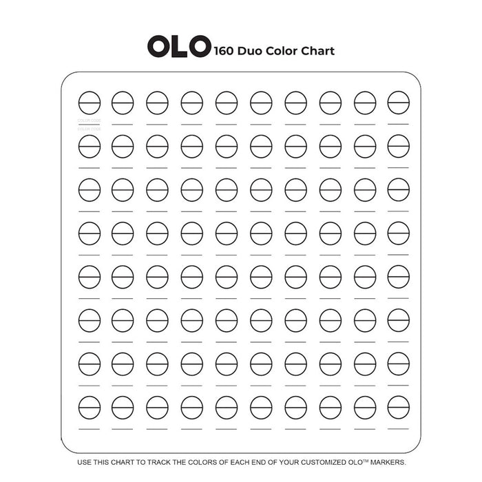 OLO Marker Resources Free Line Art, Color Charts, and Tutorials OLO