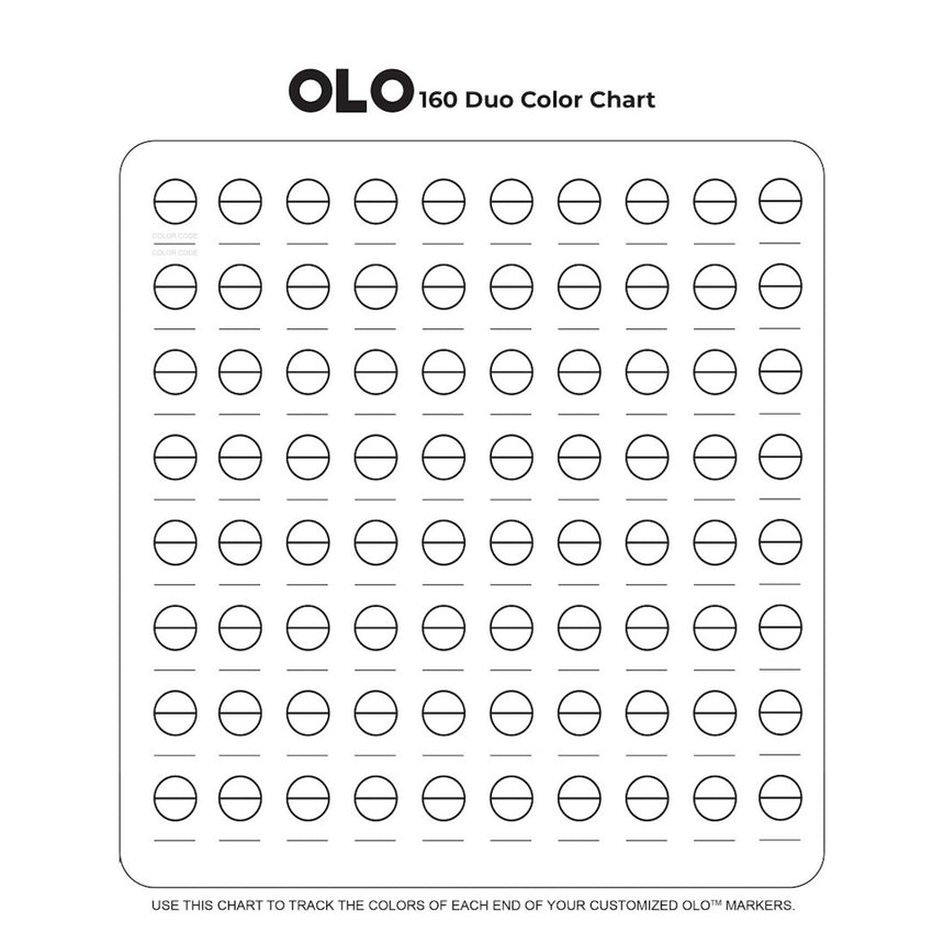 OLO Marker Resources Free Line Art, Color Charts, and Tutorials OLO