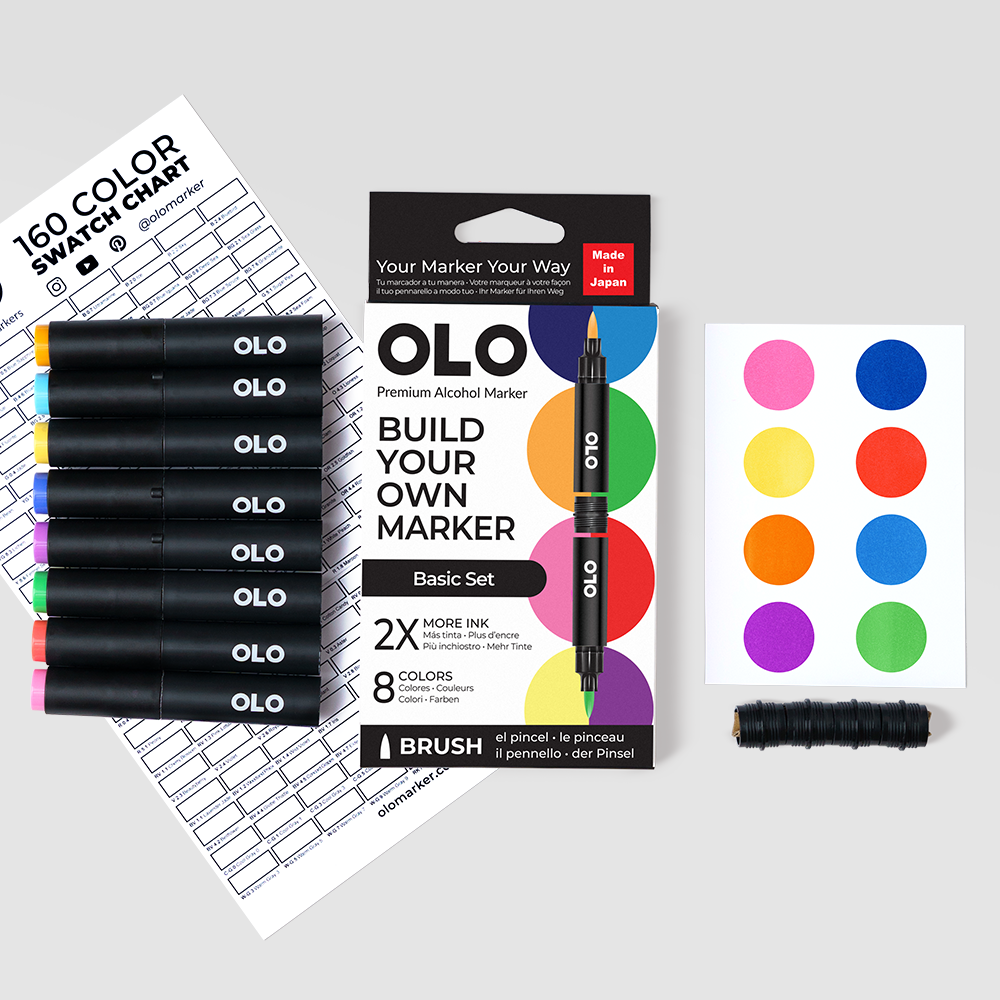 Basic 8 pc Brush set