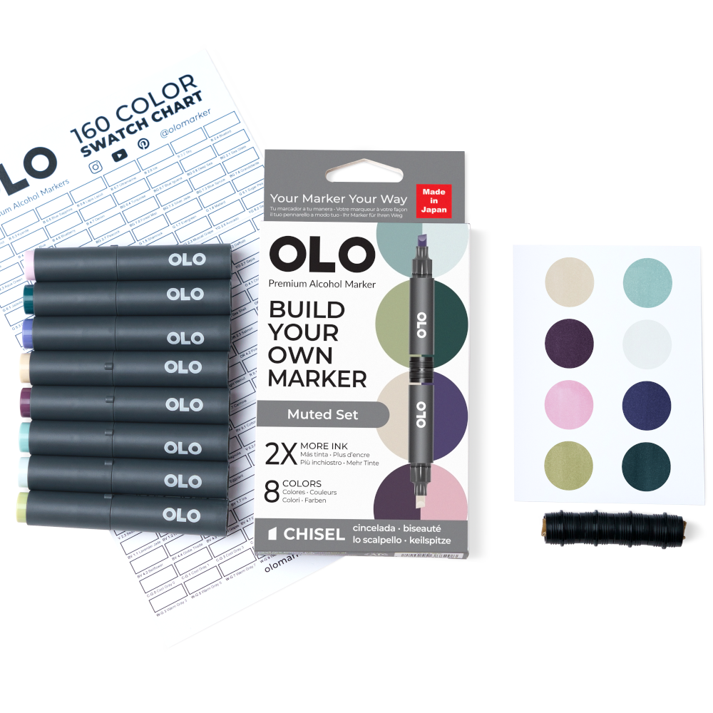 Muted 8pc Chisel Set