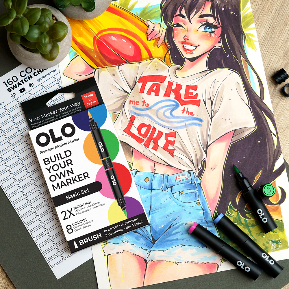 Basic 8 pc Brush set