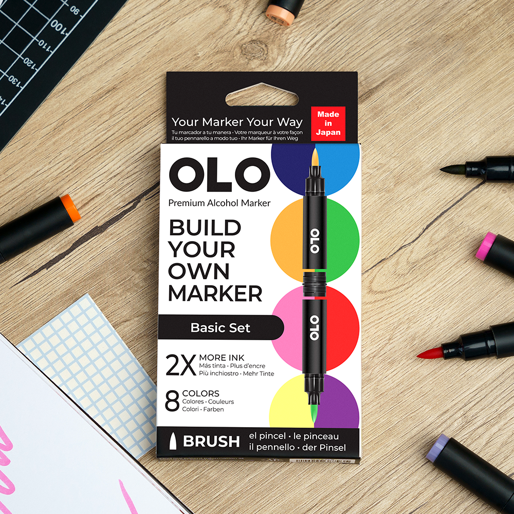 Basic 8 pc Brush set