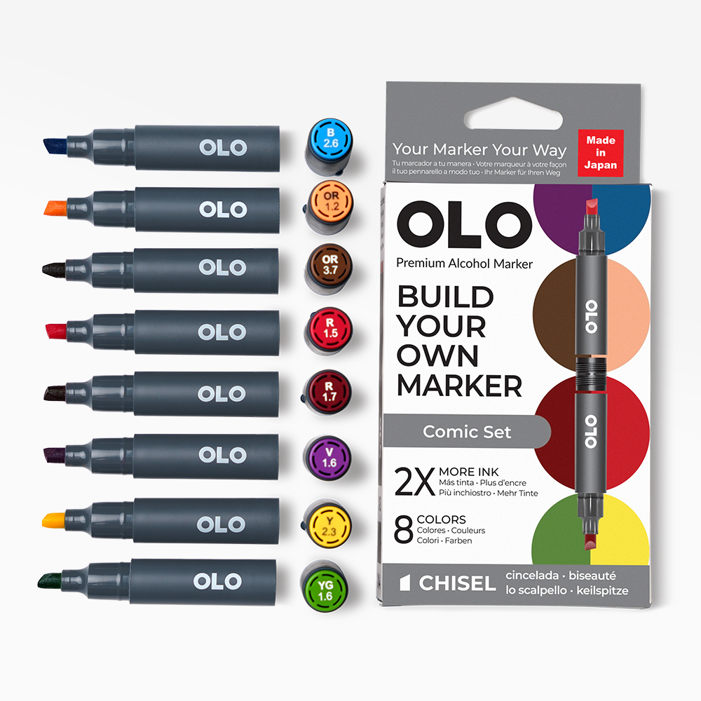 Comic 8pc Chisel Set