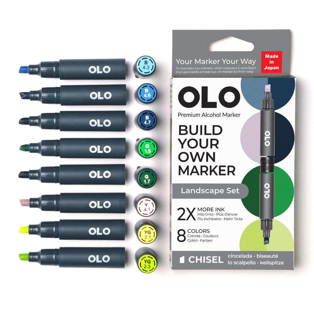 Landscape 8pc Chisel Set – OLO Marker Europe