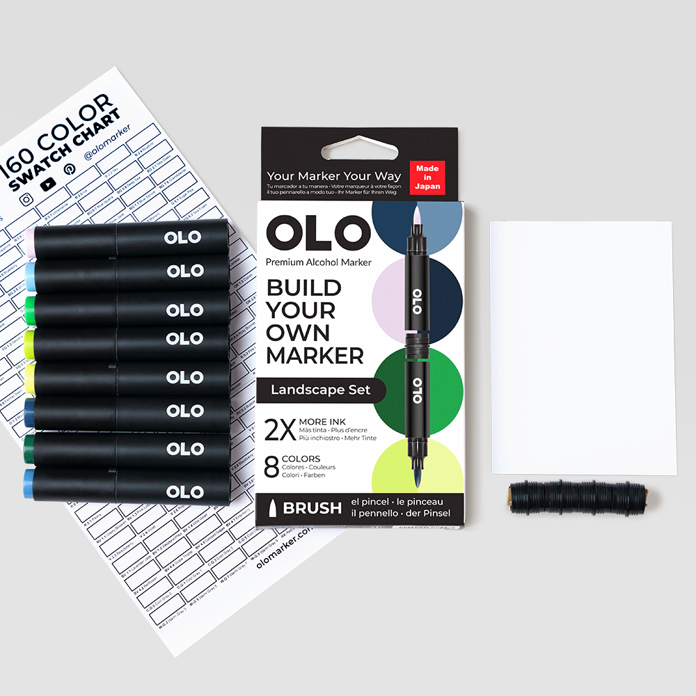 Landscape 8pc Brush Set