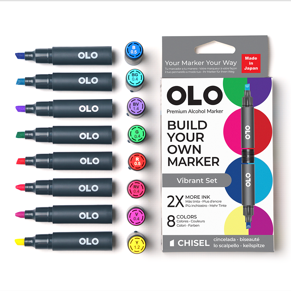 Vibrant 8pc Chisel Set