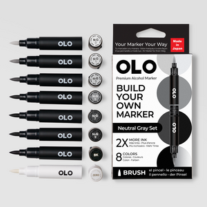 8pc Brush Neutral Gray Set – New Colors