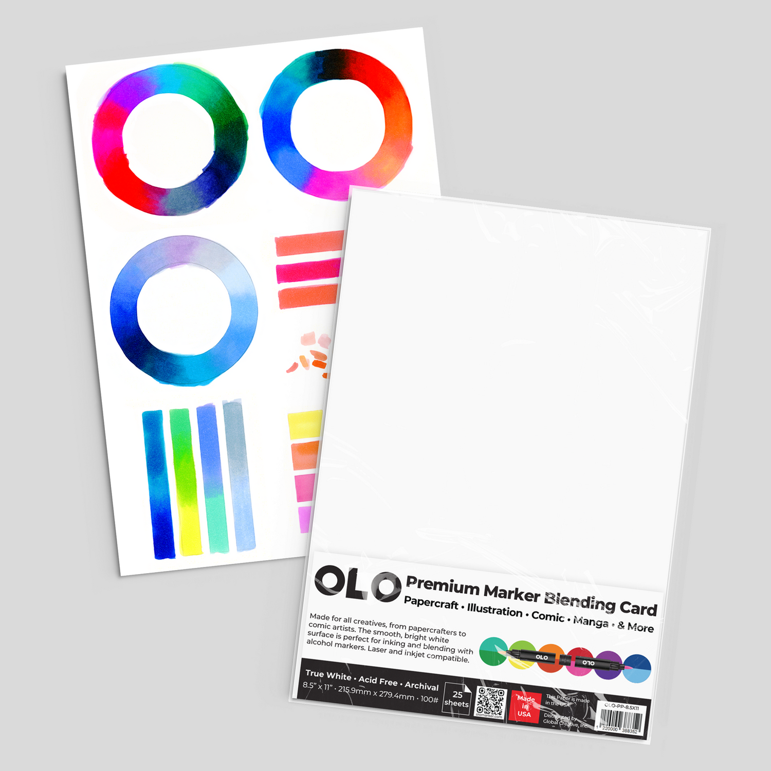 OLO Premium Marker Blending Card – 25 Sheets
