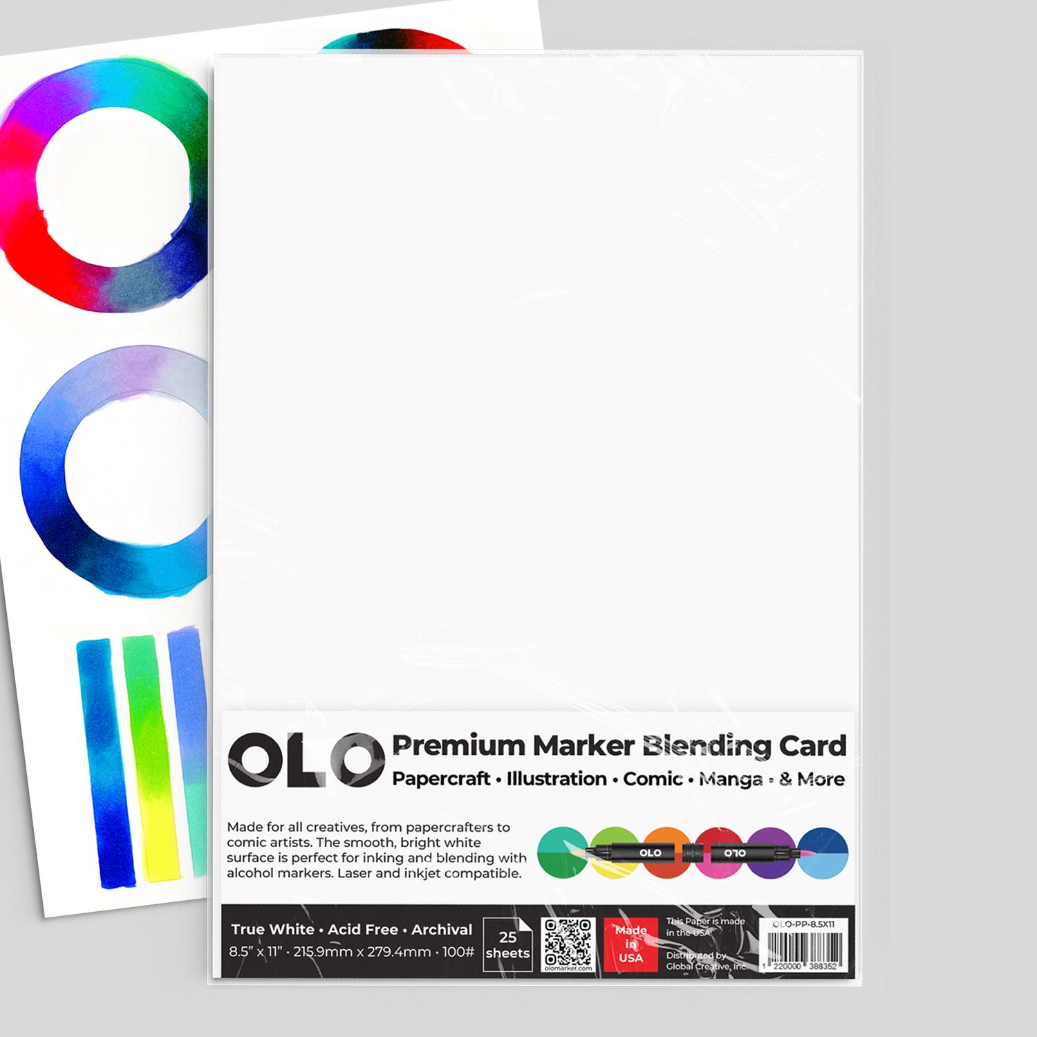 OLO Premium Marker Blending Card – 25 Sheets