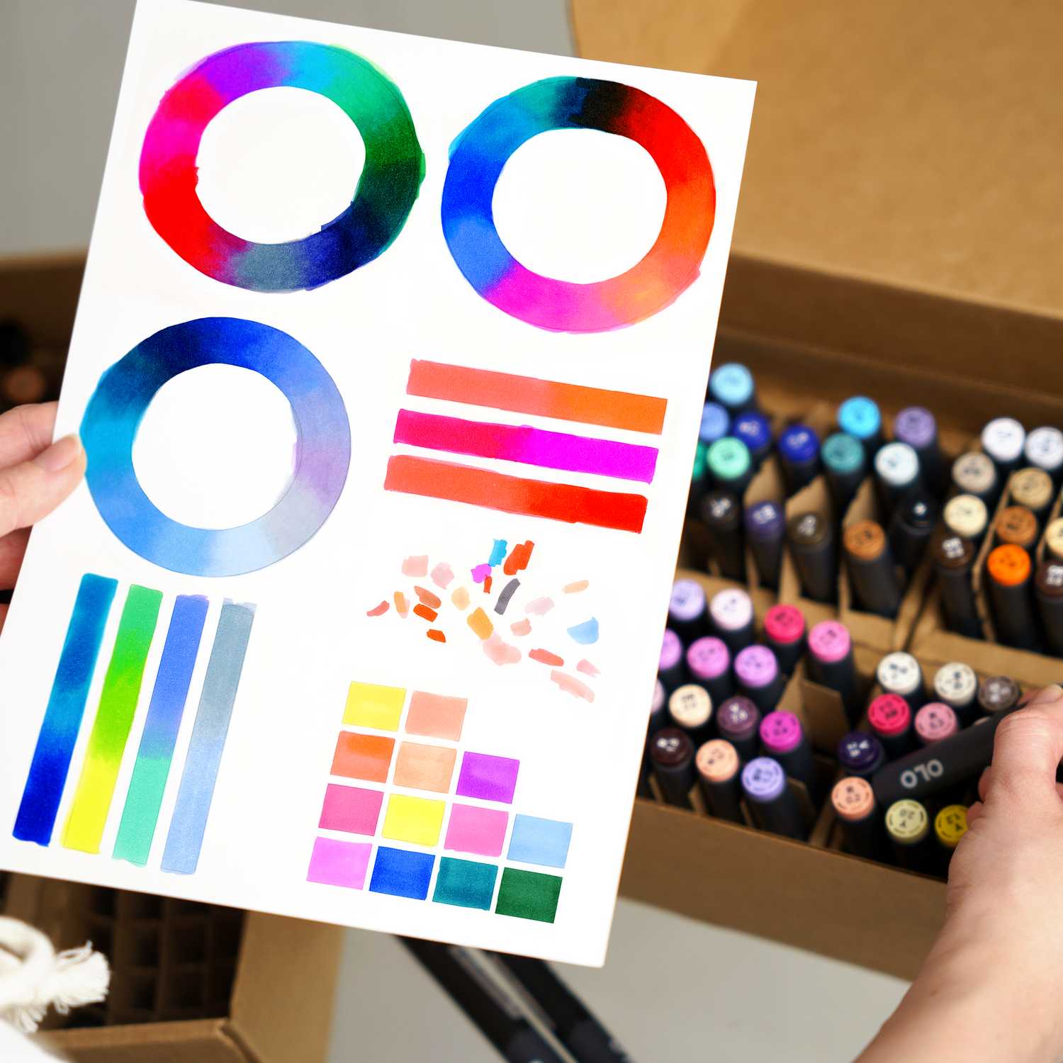 OLO Premium Marker Blending Card – 25 Sheets