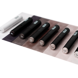 8pc Brush Red Gray Set – New Colors