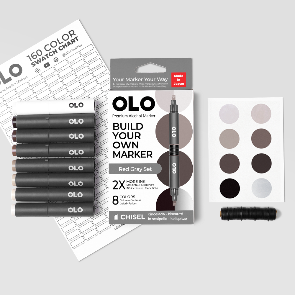 8pc Chisel Red Gray Set – New Colors