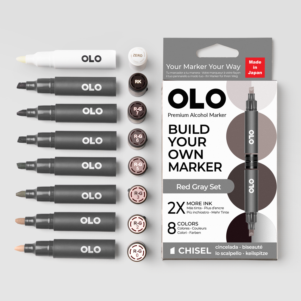 8pc Chisel Red Gray Set – New Colors